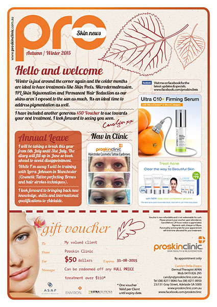 Proskin Clinic May 2015 Newsletter