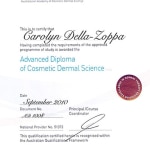 AACDS Advanced Diploma of Cosmetic Dermal Science