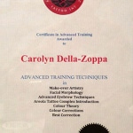 Certificate in Advanced Training Cosmetic Tattoo