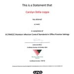 Infection Control Standards Certificate