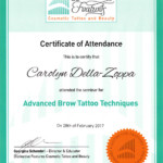 Certificate Advanced Tattoo Techniques