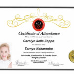 Certificate of Attendance - Advanced Training
